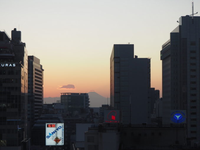 mont fuji buildings shibuya