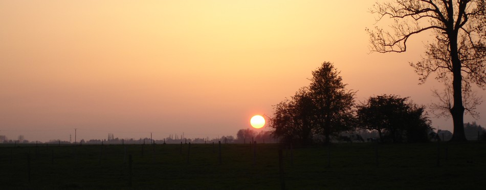 coucher soleil normandie
