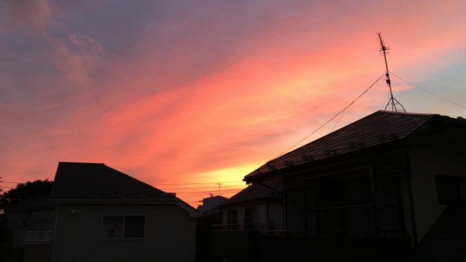 coucher soleil tokyo